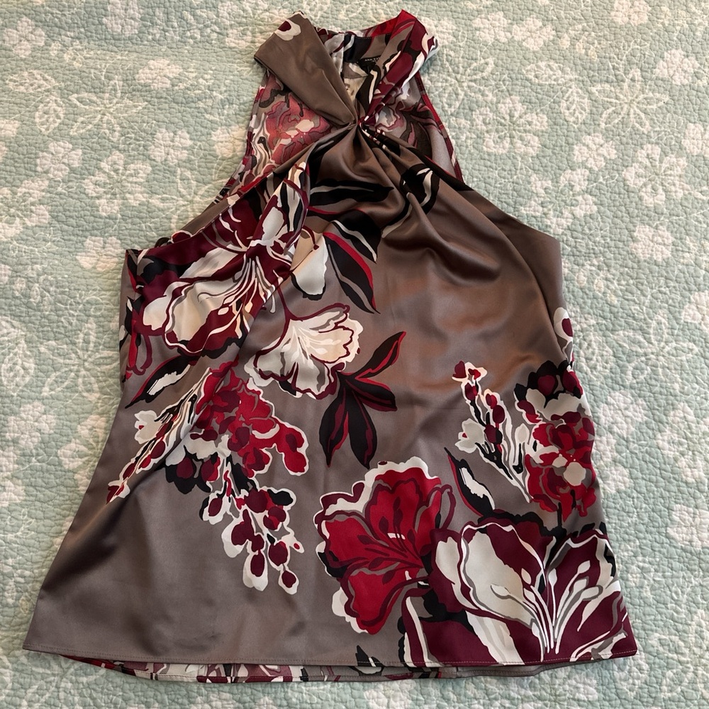 Floral Halter Neck Top - Multicolor